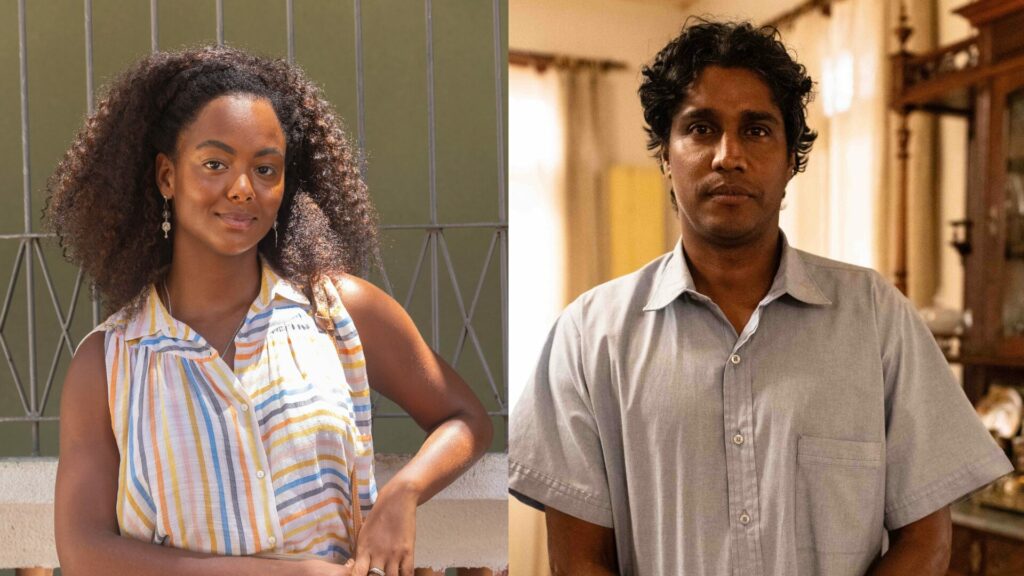 Lu (Eli Ferreira) e Lívio (Breno da Matta) em Renascer