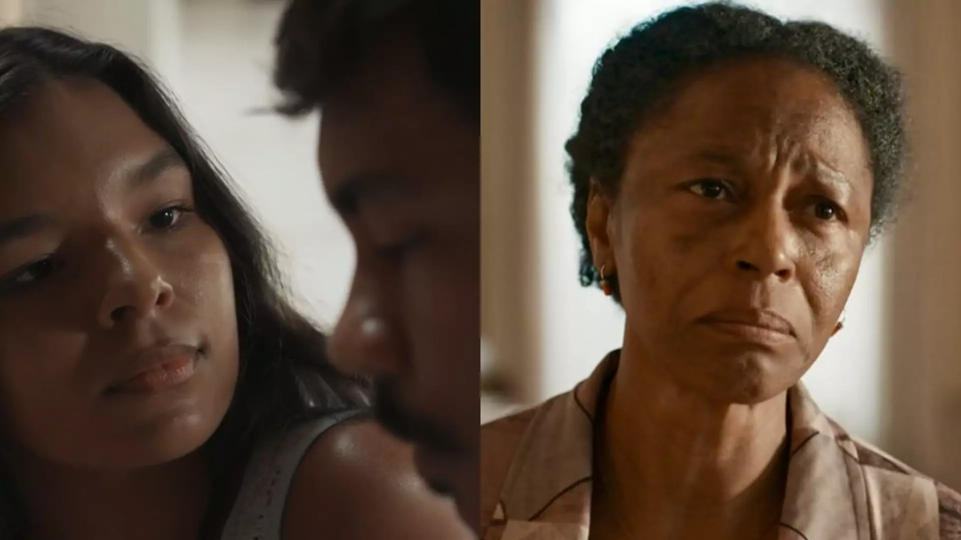 Ritinha (Mell Muzzillo), Damião (Xamã) e Inácia (Edvana Carvalho) de Renascer