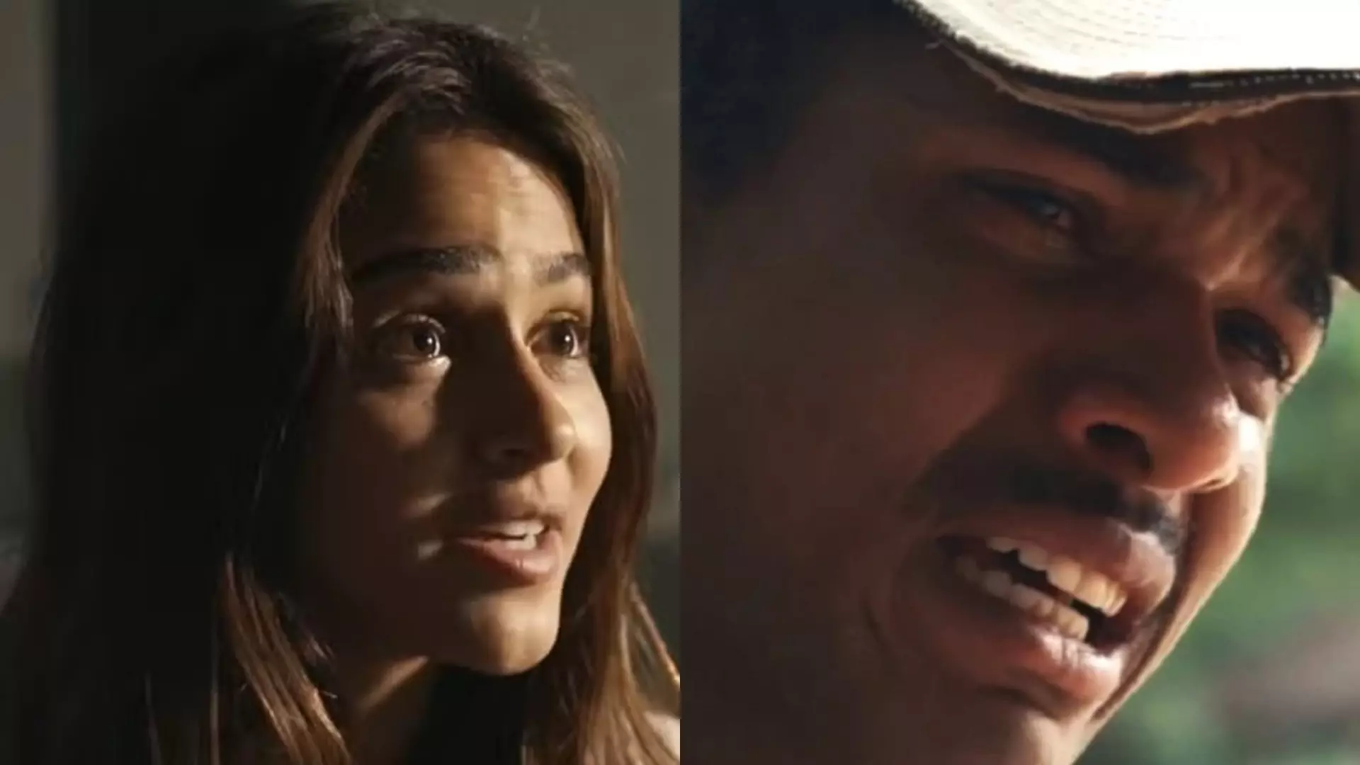 Sandra (Giullia Buscacio) e João Pedro (Juan Paiva) de Renascer