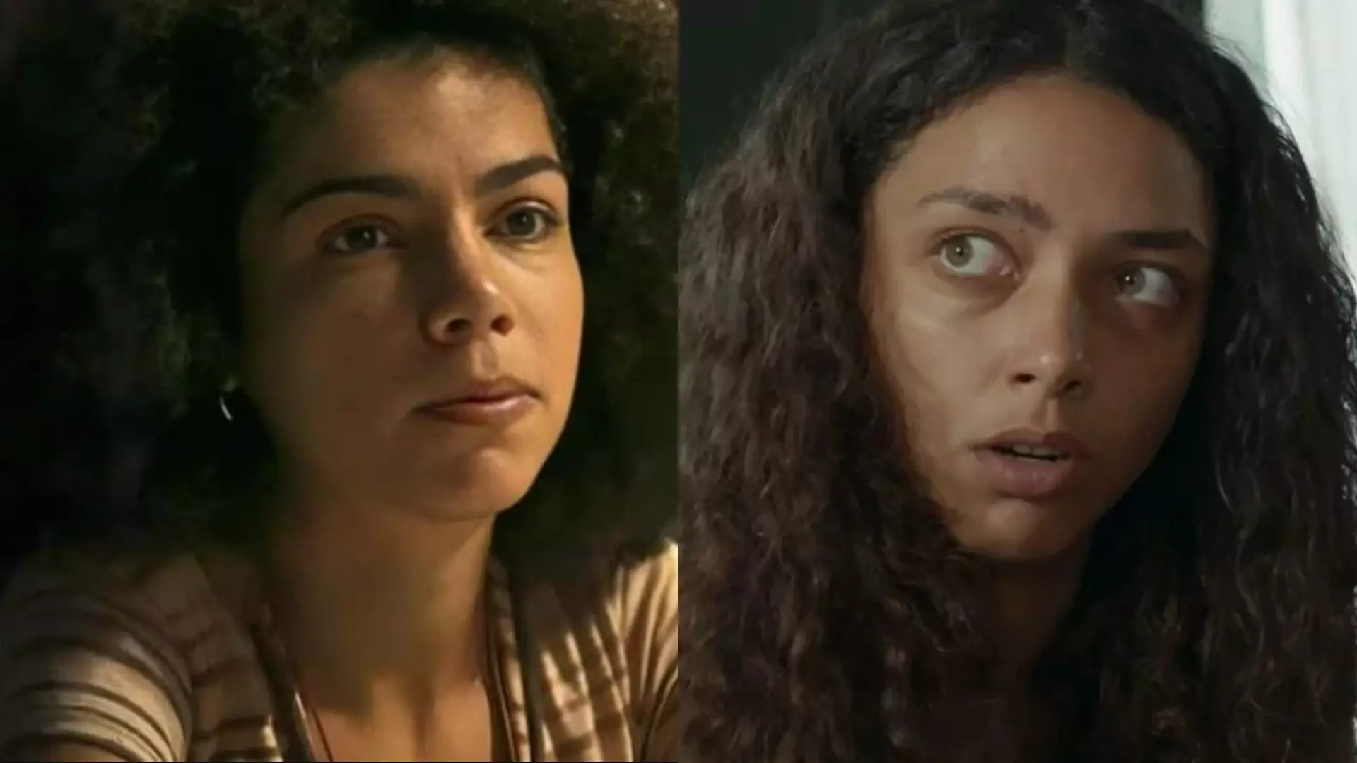 Zinha (Samantha Jones) e Joana (Alice Carvalho) em Renascer