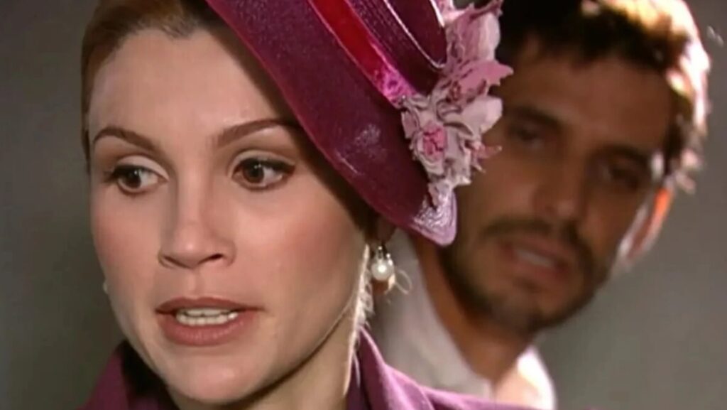 Cristina (Flávia Alessandra) e Guto (Alexandre Barillari) de Alma Gêmea
