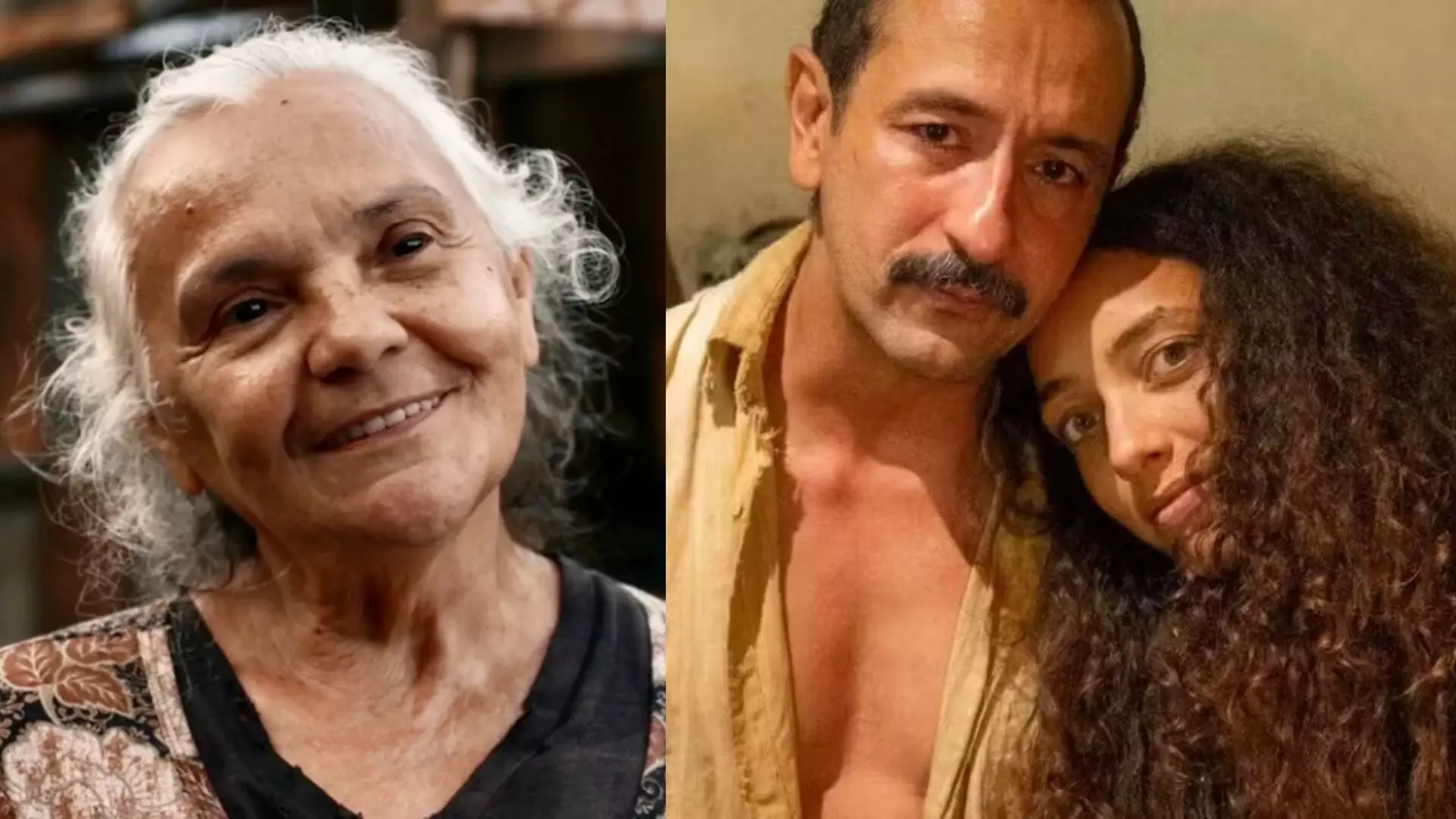 Dalva (Maria Zenayde), Tião (Irandhir Santos) e Joaninha (Alice Carvalho) em Renascer