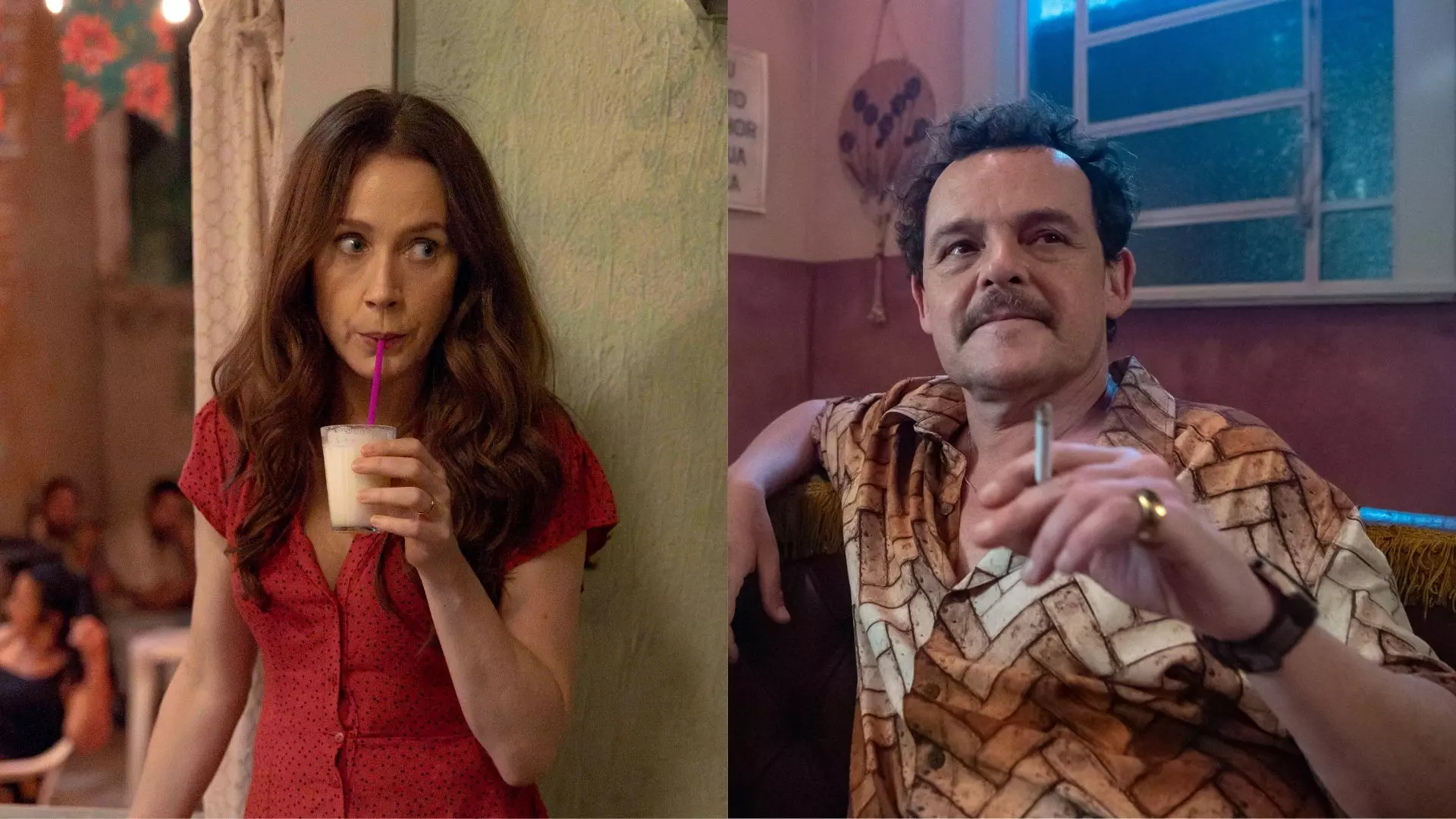 Dona Patroa (Camila Morgado) e Norberto (Matheus Nachtergaele) em Renascer