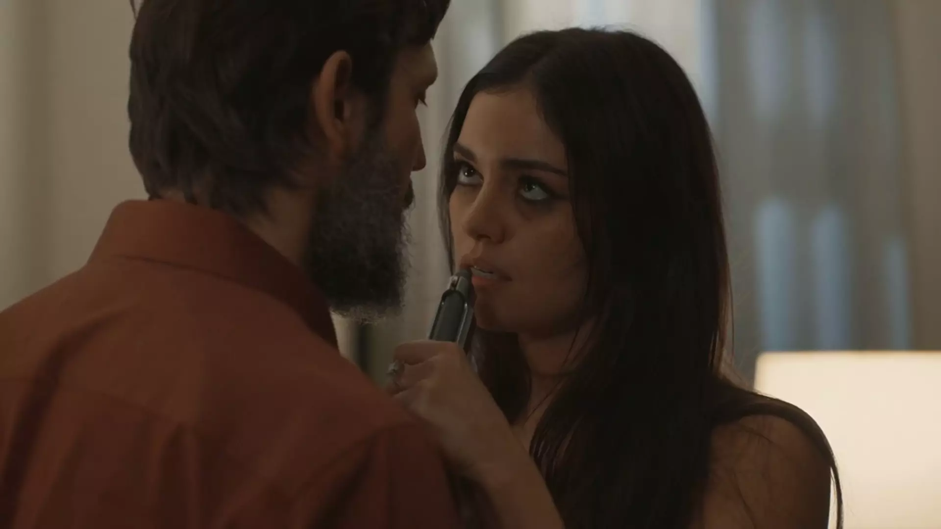 Egídio (Vladimir Brichta) e Eliana (Sophie Charlotte) de Renascer