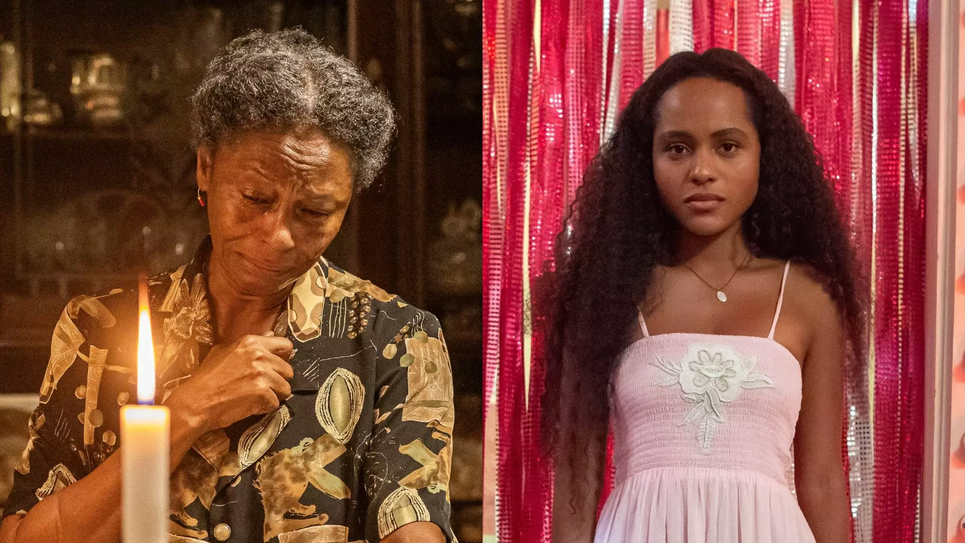 Inácia (Edvana Carvalho) e Maria Santa (Duda Santos) em Renascer