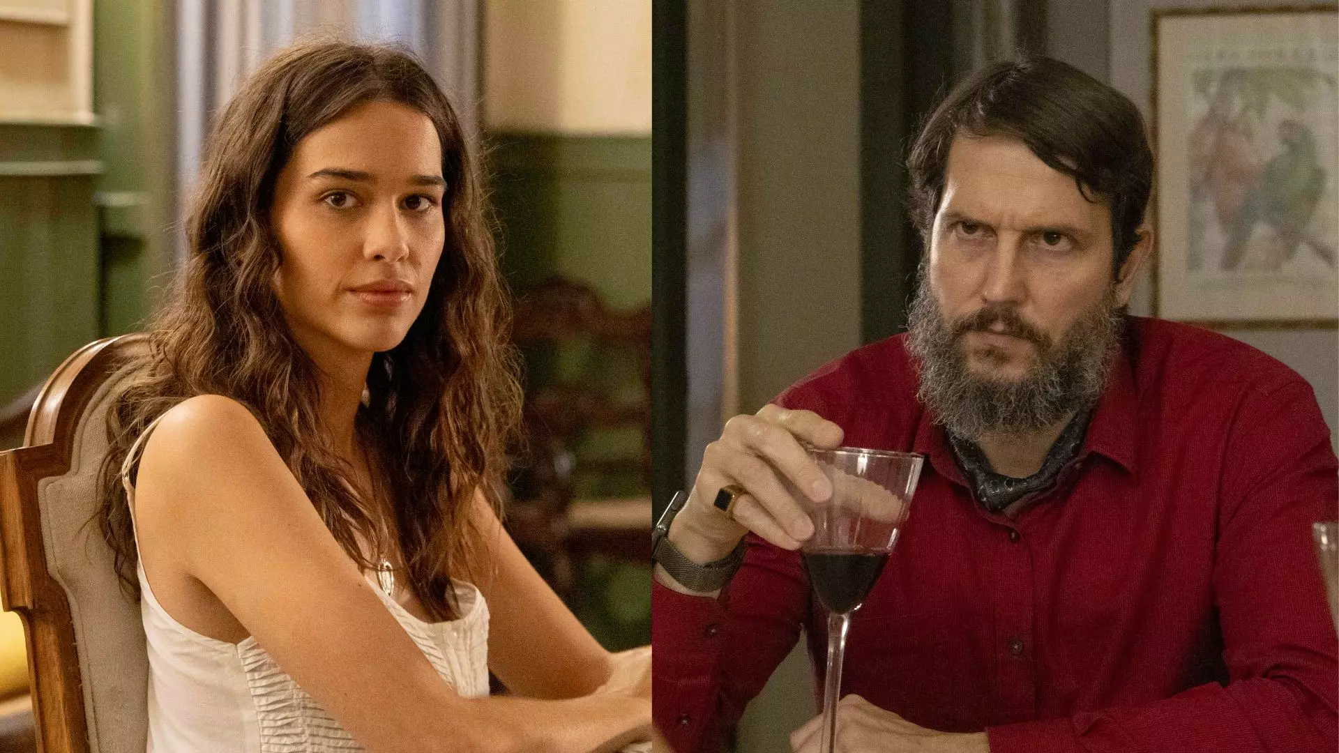 Mariana (Theresa Fonseca) e Egídio (Vladimir Brichta) em Renascer (2)