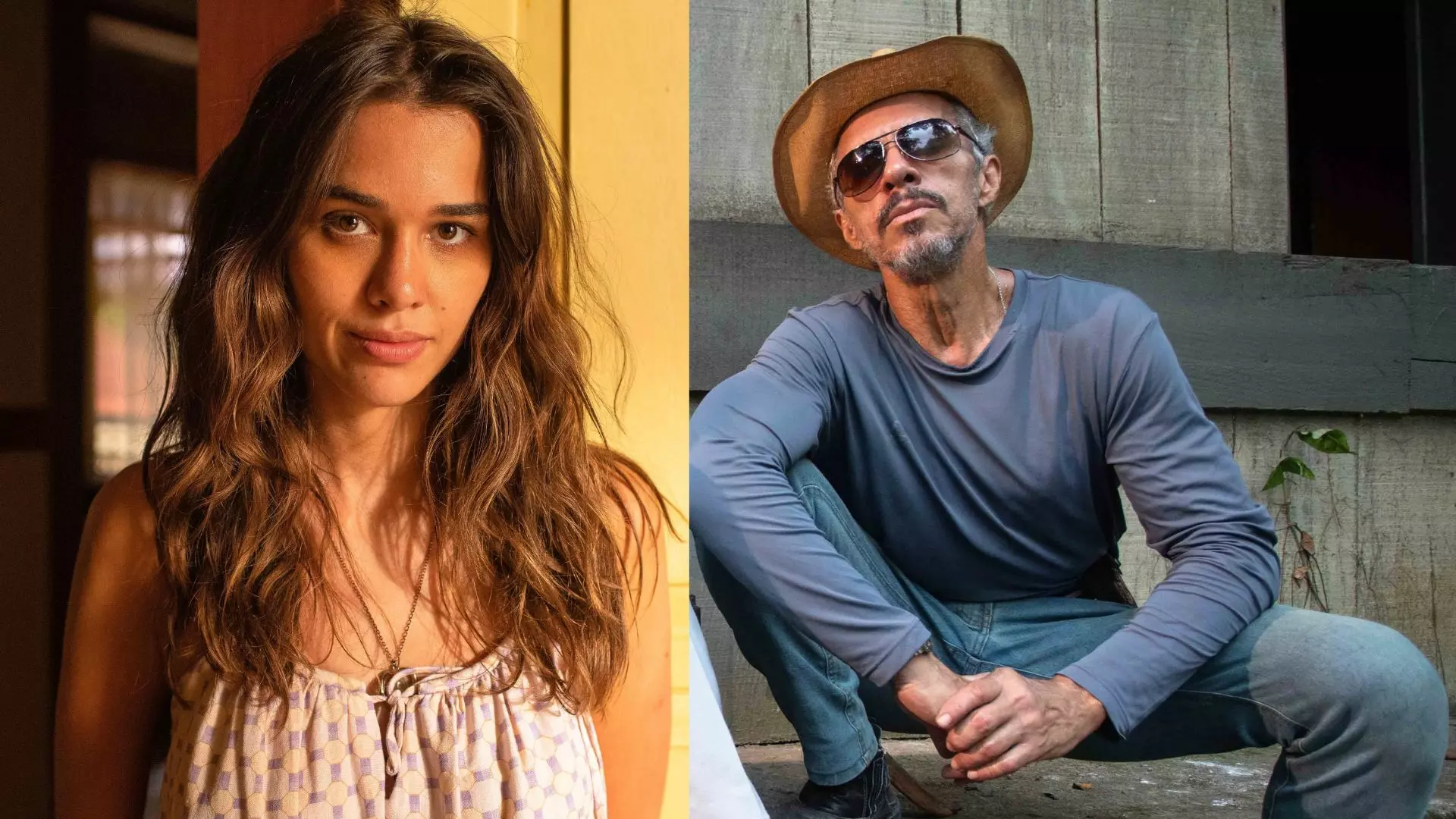 Mariana (Theresa Fonseca) e Marçal (Osvaldo Mil) em Renascer