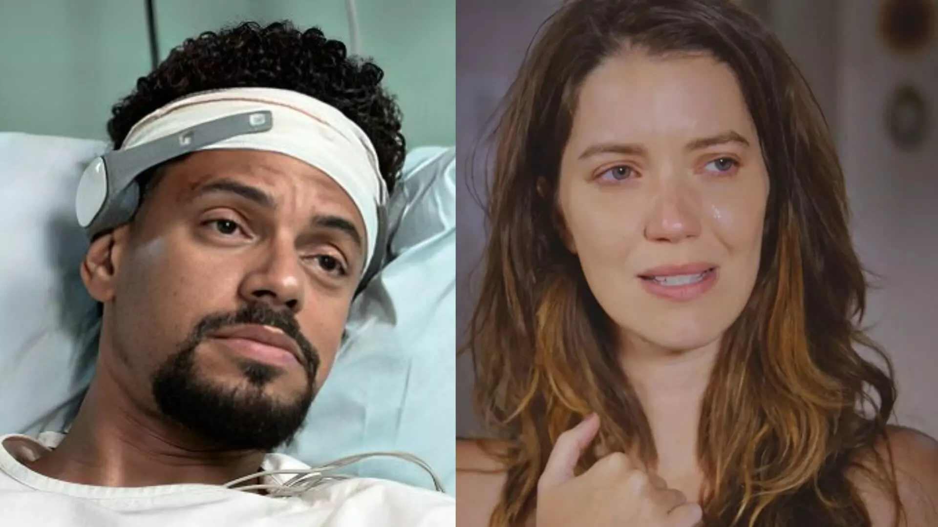 Netuno (Paulo Lessa) e Vênus (Nathalia Dill) em Família É Tudo
