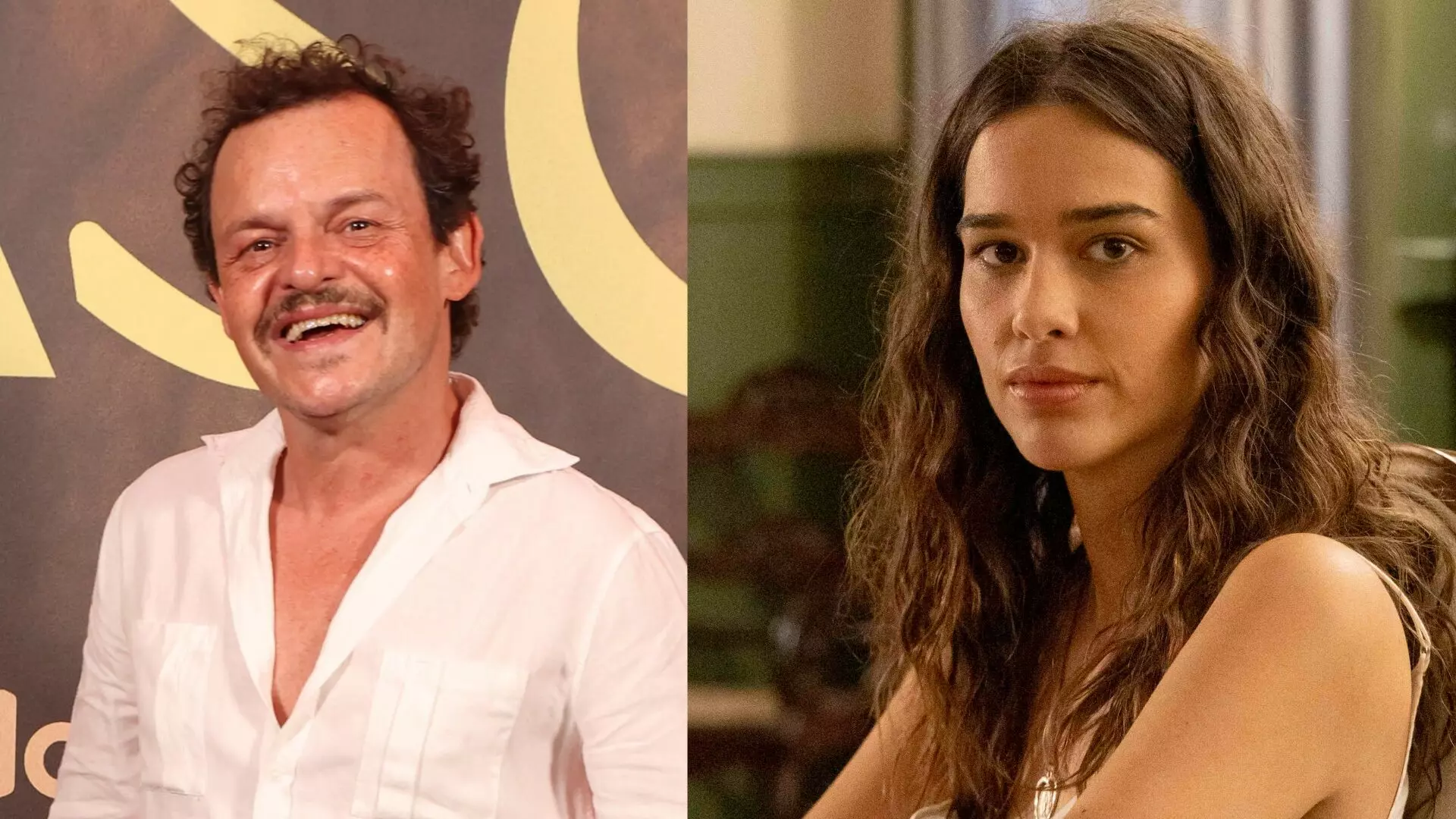 Norberto (Matheus Nachtergaele) e Mariana (Theresa Fonseca) em Renascer