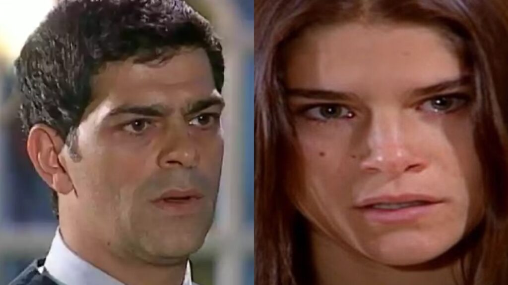 Rafael (Eduardo Moscovis) e Serena (Priscila Fantin) de Alma Gêmea