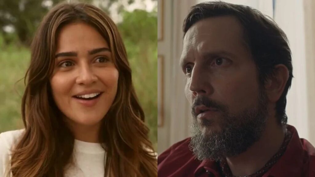 Sandra (Giullia Buscacio) e Egídio (Vladimir Brichta) de Renascer