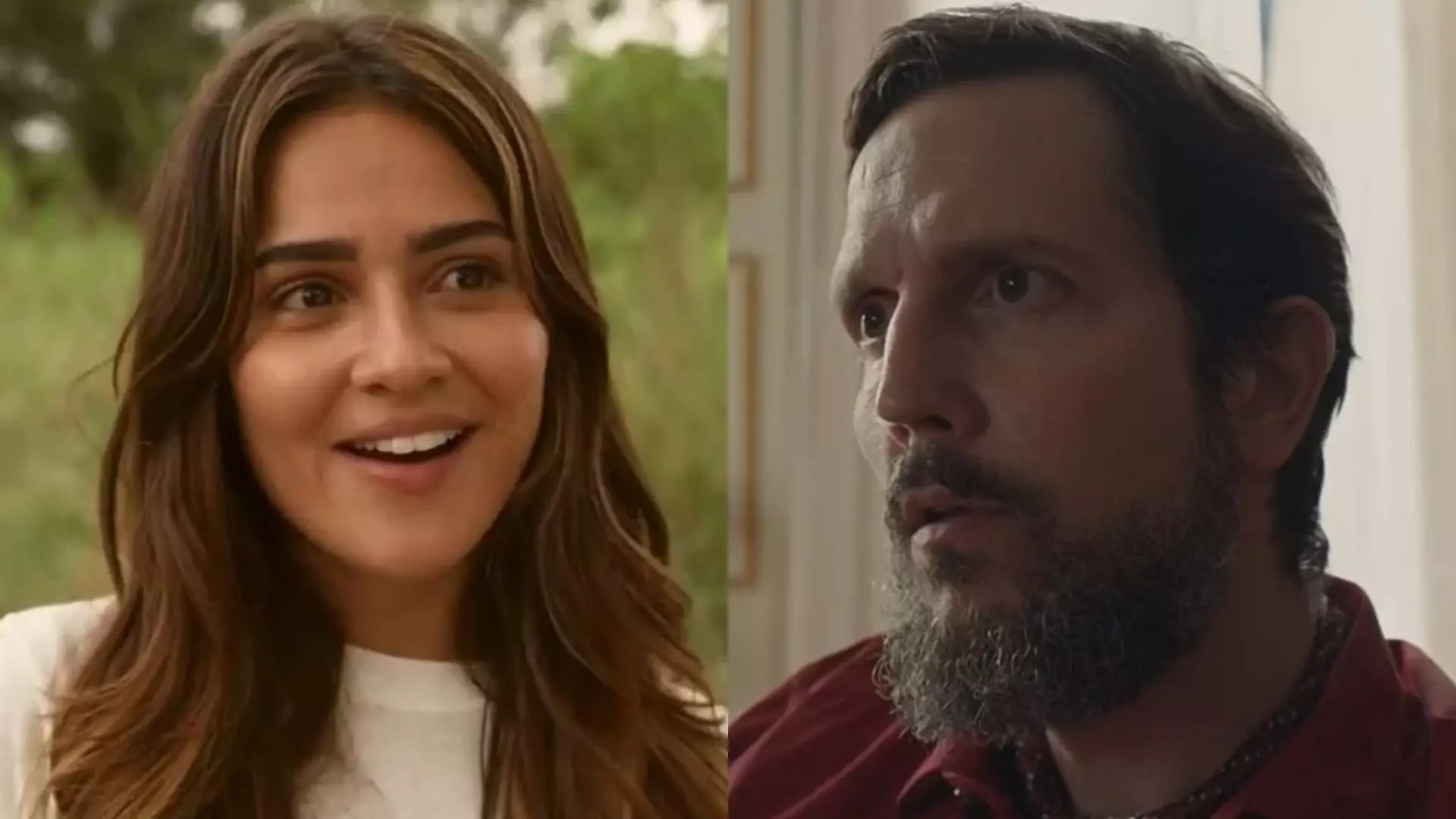 Sandra (Giullia Buscacio) e Egídio (Vladimir Brichta) de Renascer