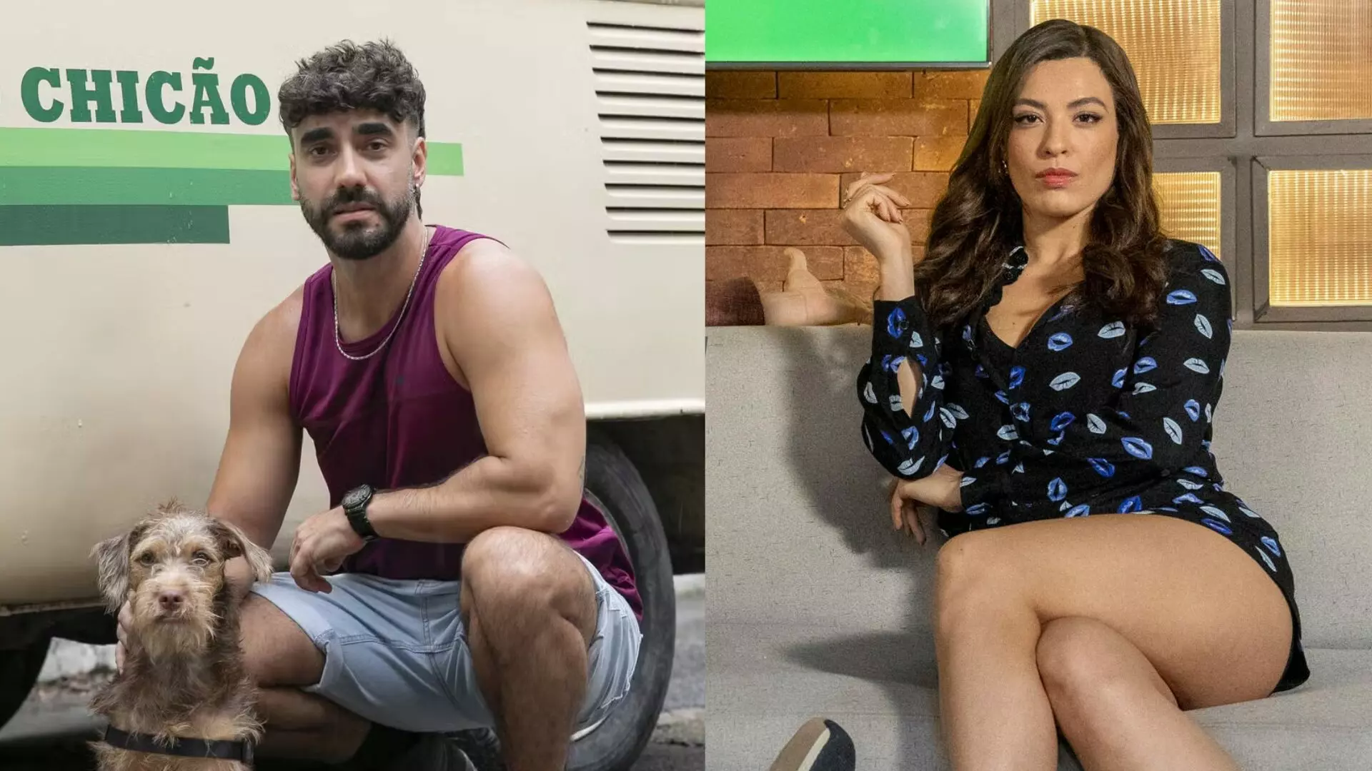 Chicão (Gabriel Godoy) e Selminha (Bia Reis) em Família É Tudo