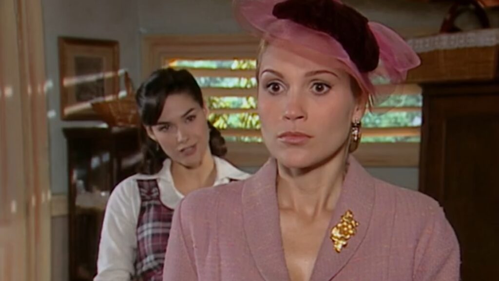 Dalila (Fernanda Machado) e Cristina (Flávia Alessandra) de Alma Gêmea