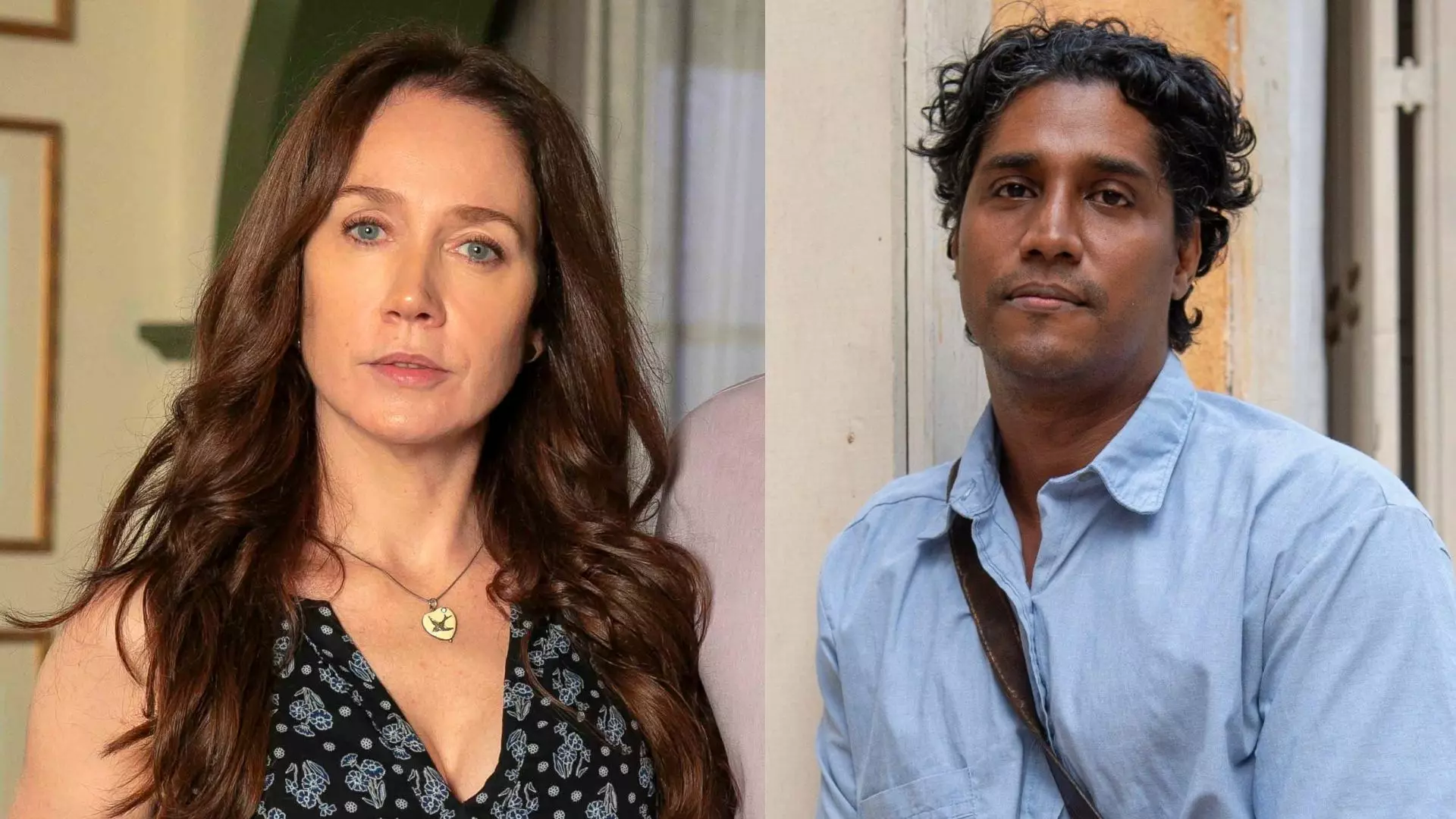 Dona Patroa (Camila Morgado) e Pastor Lívio (Breno da Matta) em Renascer