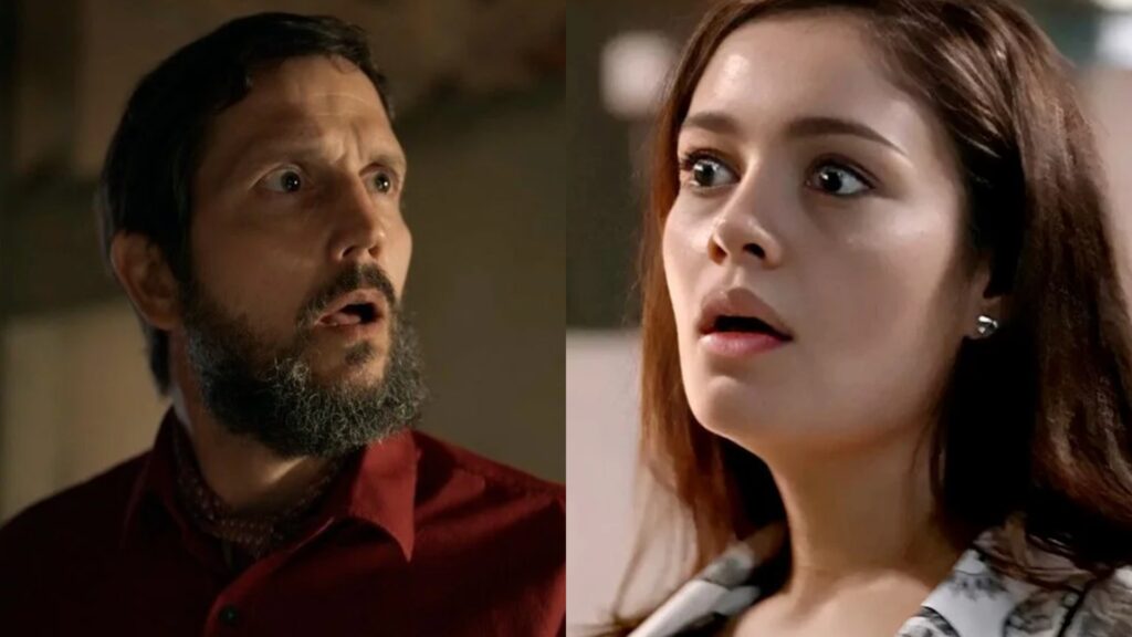 Egídio (Vladimir Brichta) e Eliana (Sophie Charlotte) de Renascer