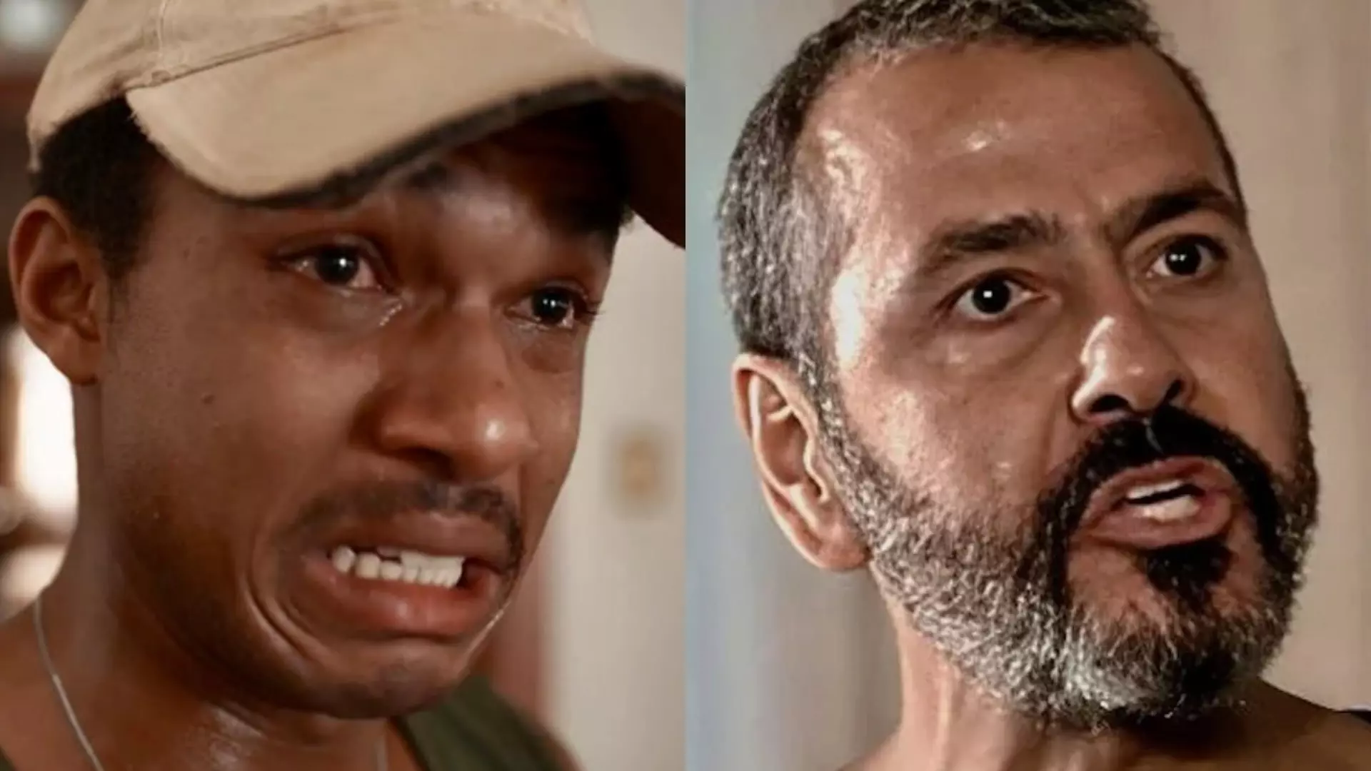 João Pedro (Juan Paiva) e José Inocêncio (Marcos Palmeira) de Renascer