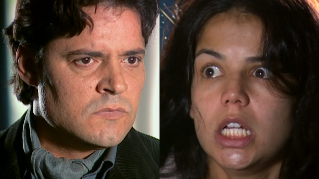 Julian (Felipe Camargo) e Alexandra (Nívea Stelmann) de Alma Gêmea