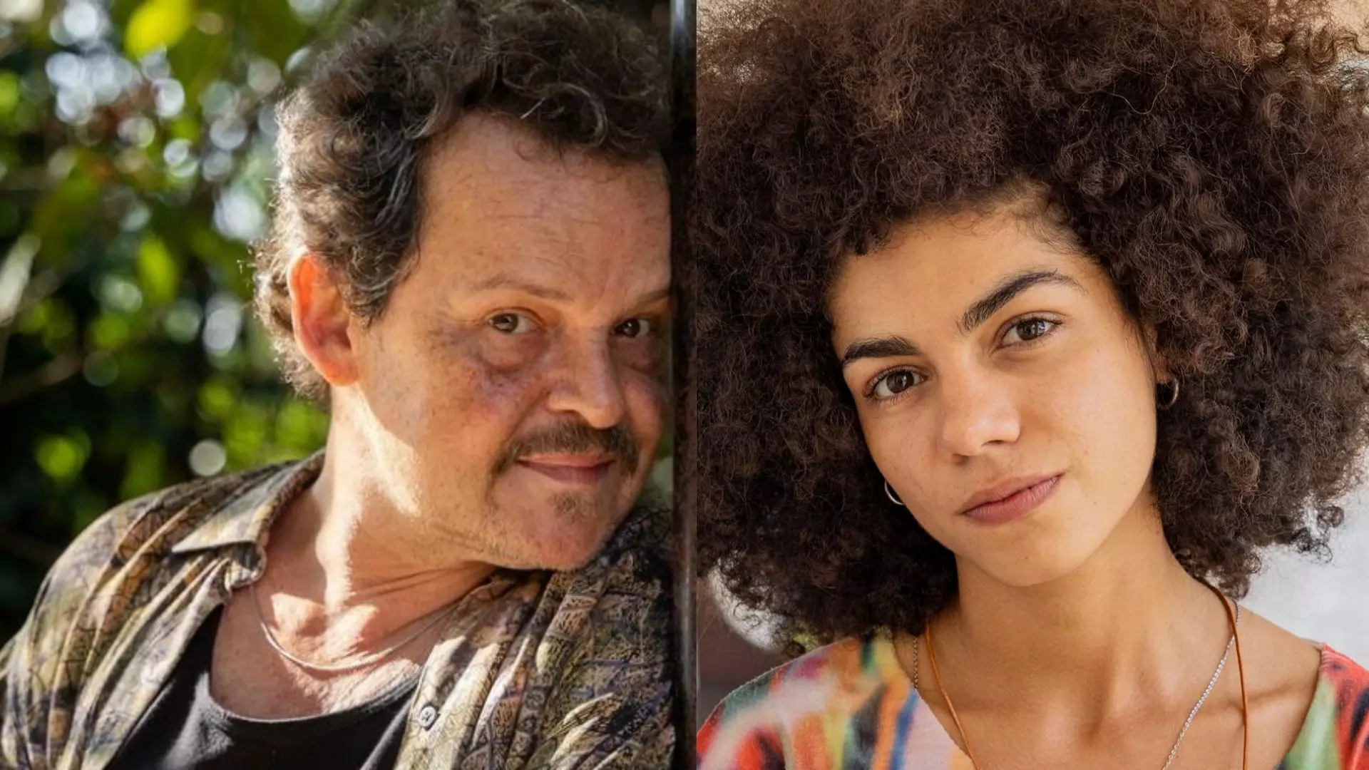 Norberto (Matheus Nachtergaele) e Zinha (Samantha Jones) em Renascer