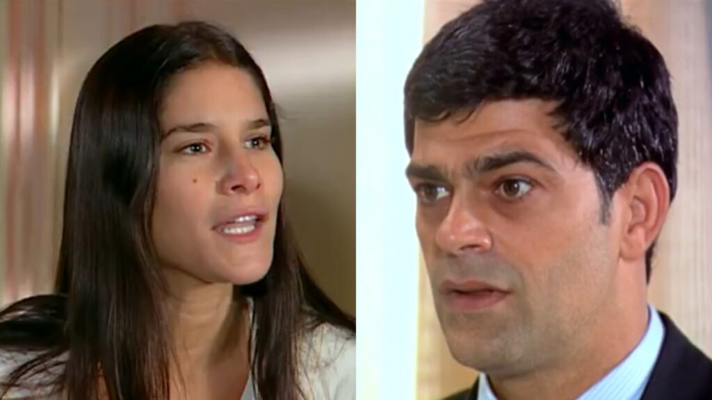 Serena (Priscila Fantin) e Rafael (Eduardo Moscovis) de Alma Gêmea