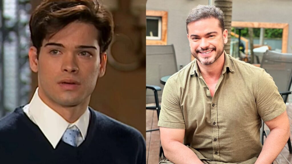 Sidney Sampaio como Felipe de Alma Gêmea e atualmente
