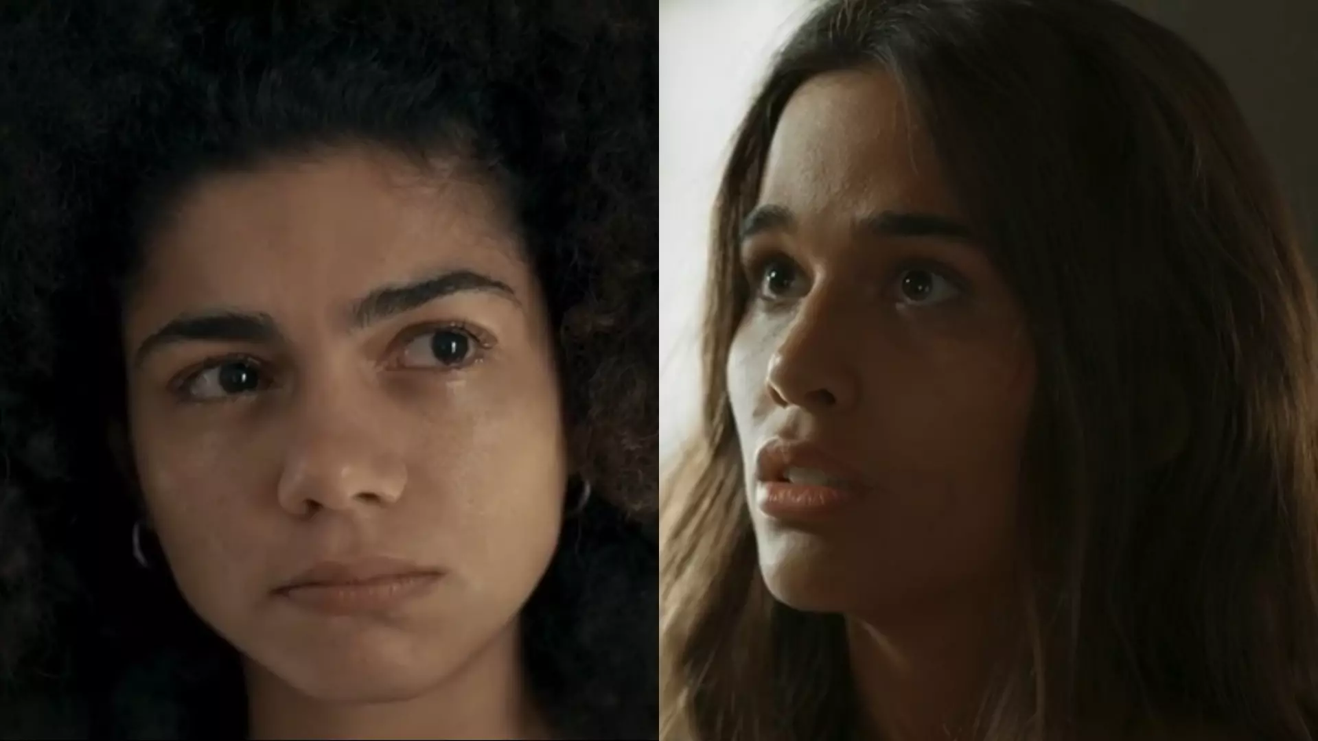 Zinha (Samantha Jones) e Mariana (Theresa Fonseca) de Renascer