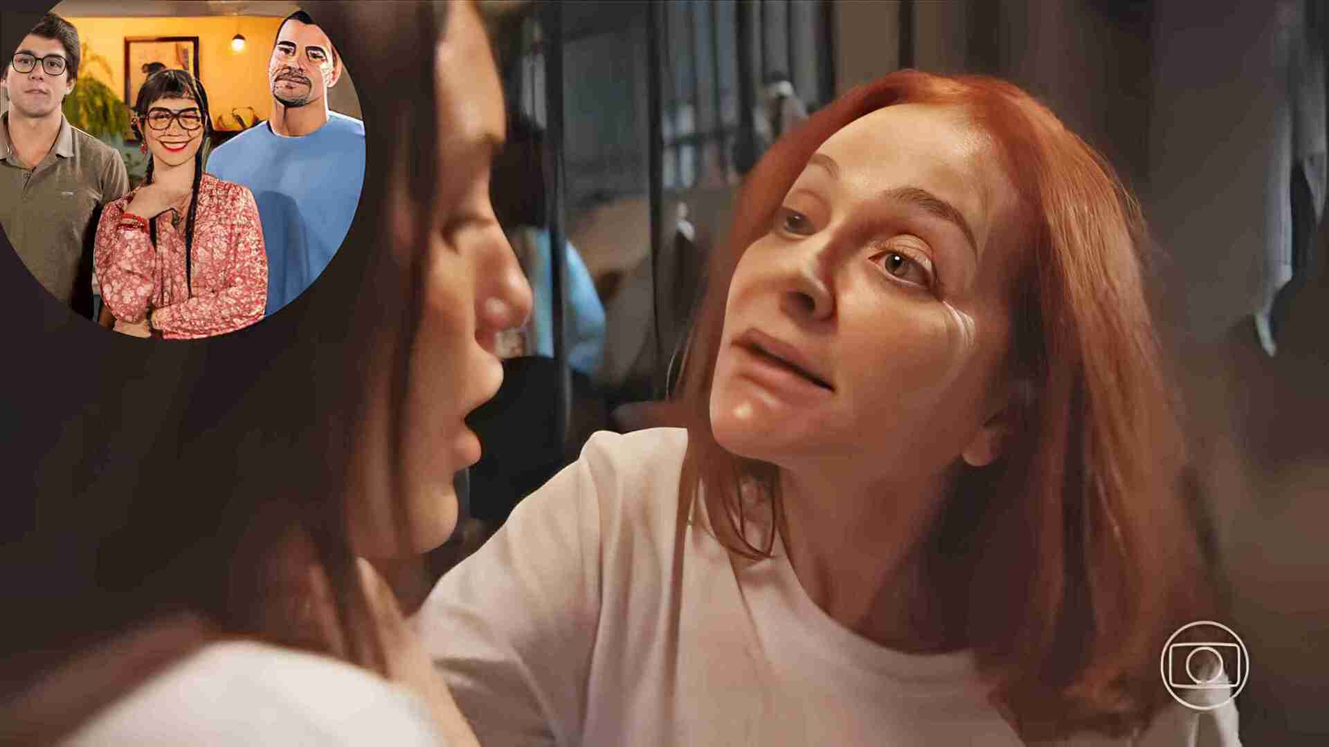Brenda (Alexandra Richter) e Jéssica (Rafa Kalimann) terminaram presas na mesma cela