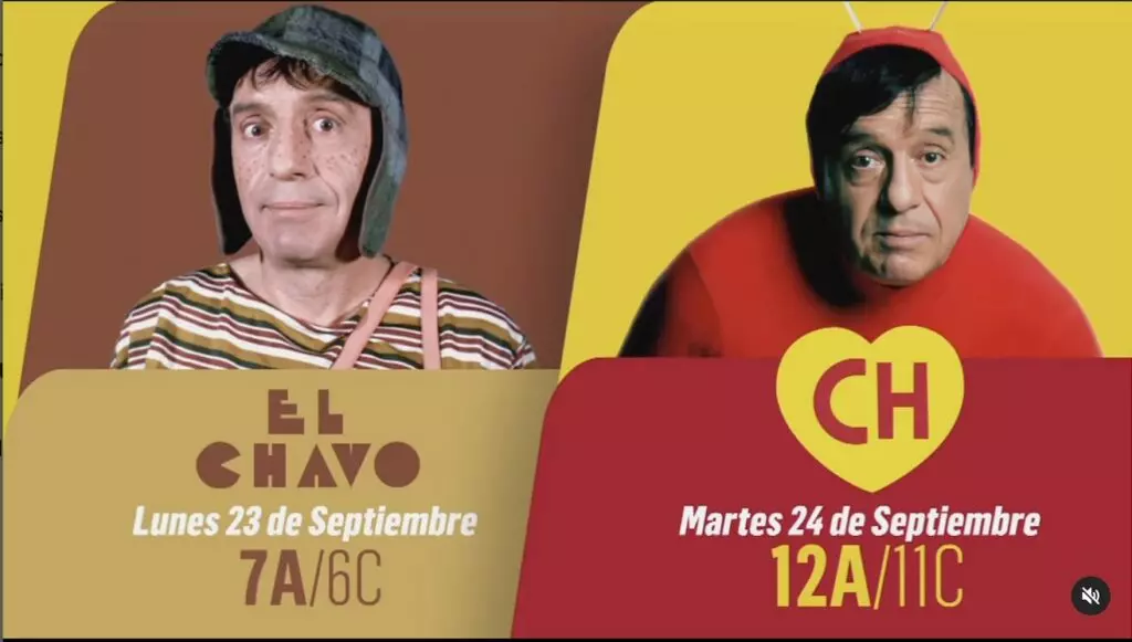 Chaves e Chapolin retornam à TV em setembro.