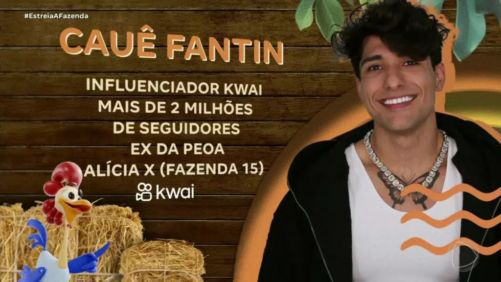 Cauê Fantin em A Fazenda 16