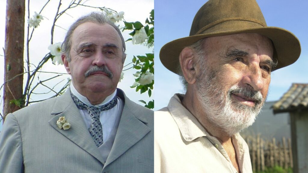 Justino (Mauro Mendonça) e Felício (Sebastião Vasconcelos) em Cabocla