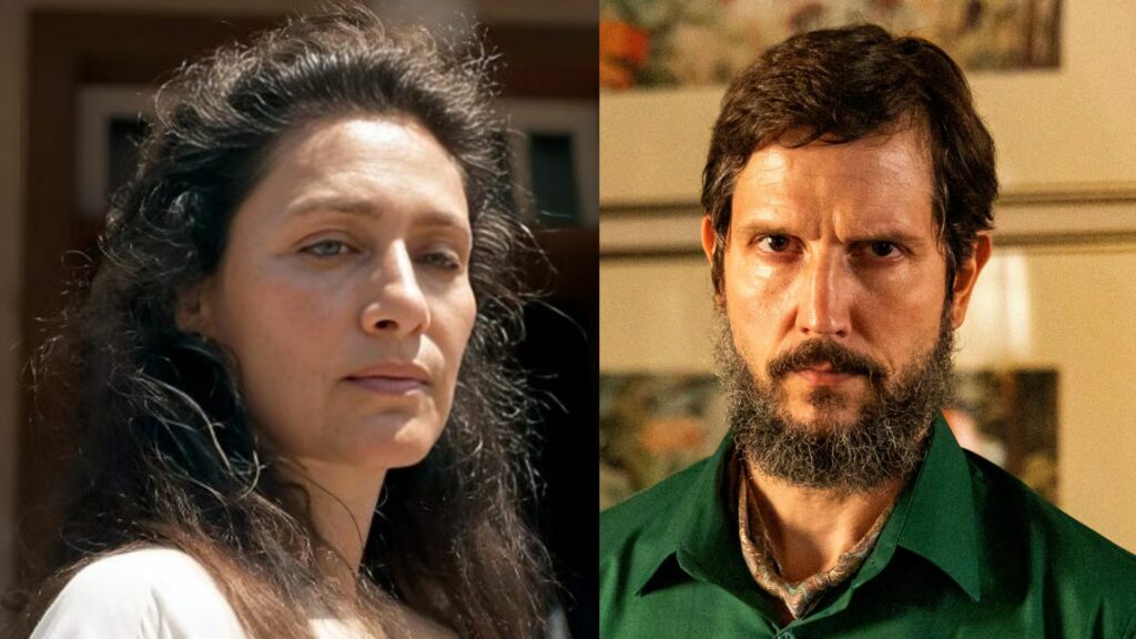 Maria Fernanda Cândido como Cândida e Egídio (Vladimir Brichta) em Renascer
