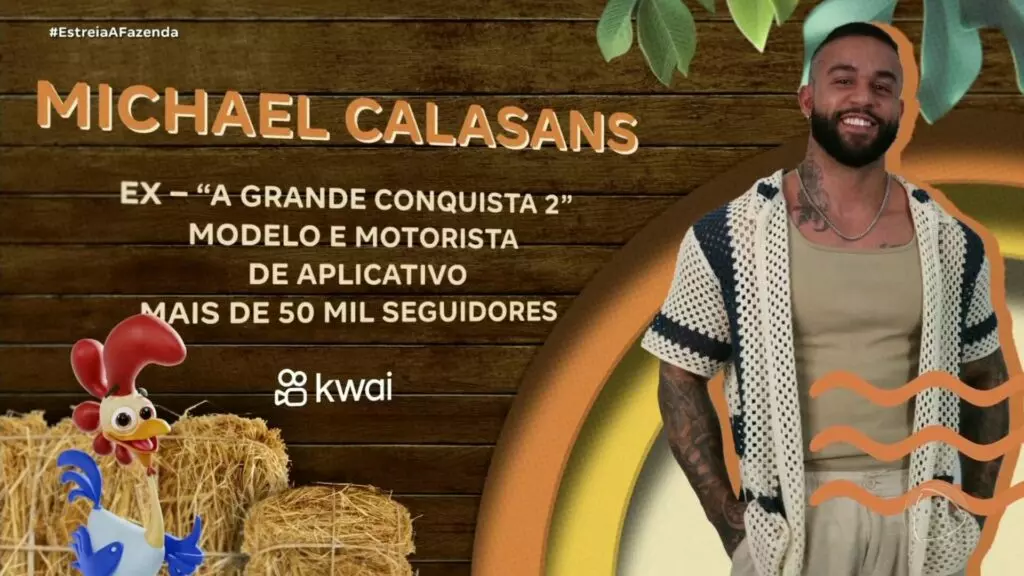 Michael Calasans em A Fazenda 16