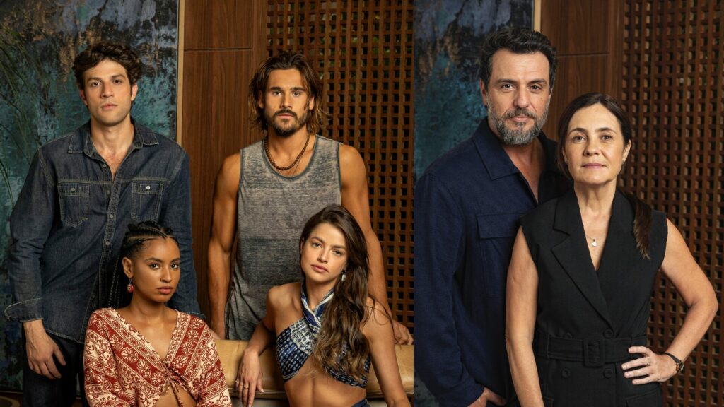 Os protagonistas da novela Mania de Você