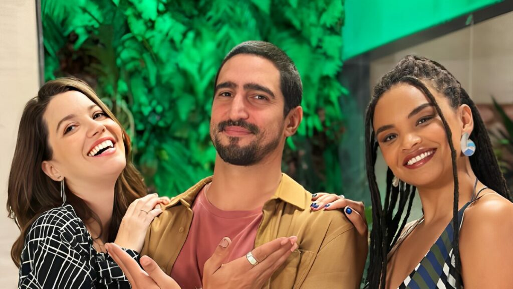 Vênus (Nathalia Dill), Tom (Renato Góes) e Paulina (Lucy Ramos)