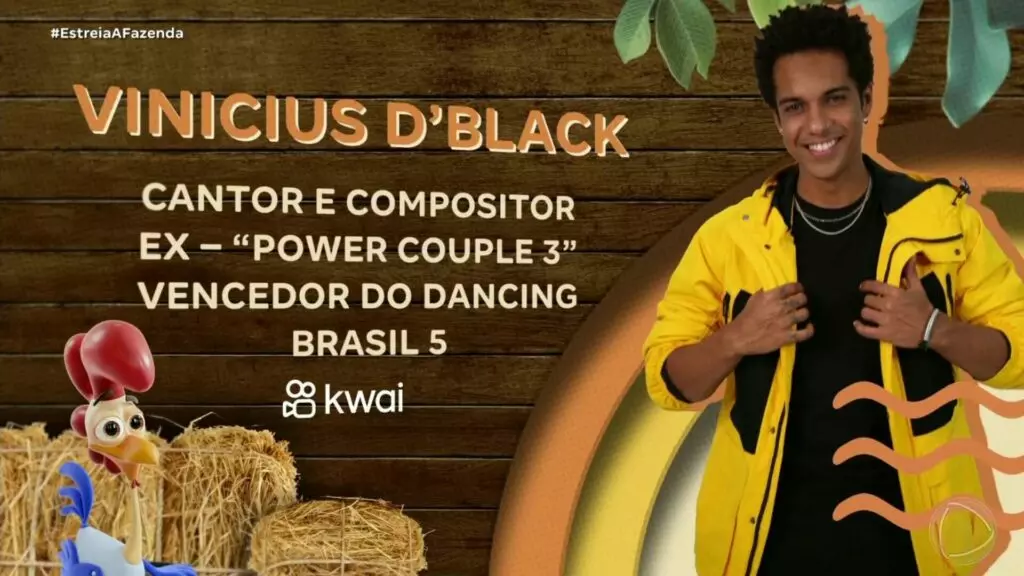 Vinícius D'Black em A Fazenda 16