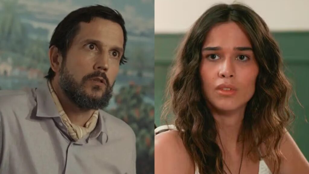 Mariana (Theresa Fonseca) e Egídio (Vladimir Brichta) de Renascer
