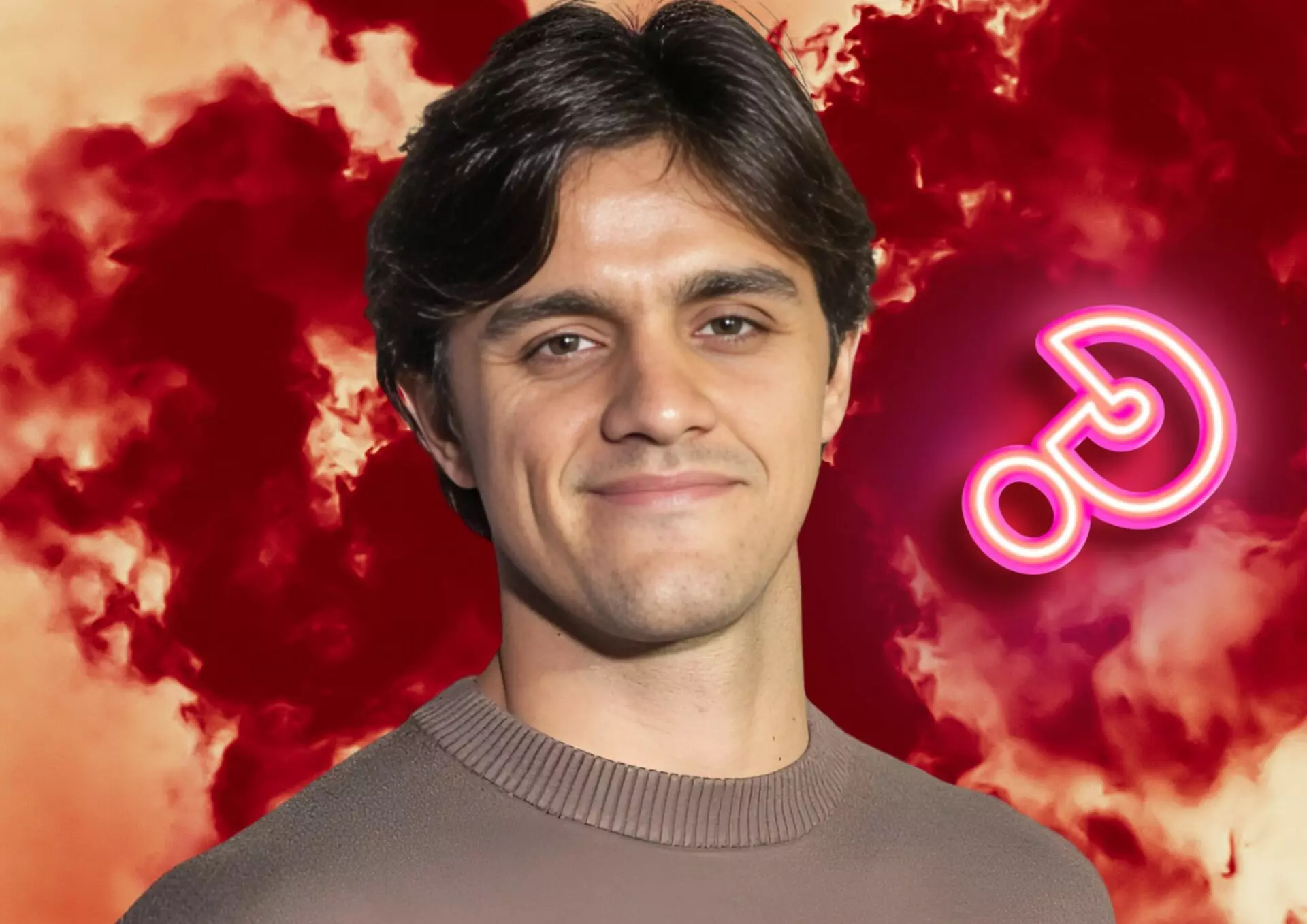 Felipe Simas nos bastidores da Globo