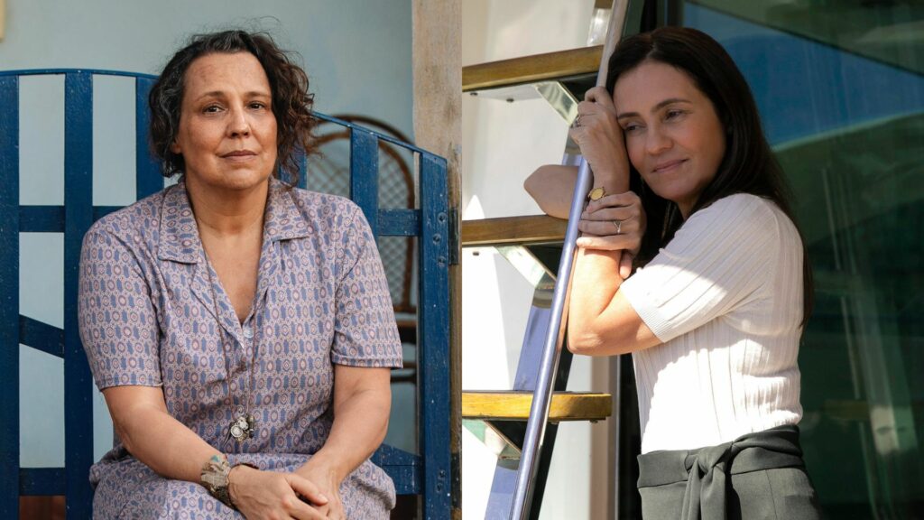 Moema (Ana Beatriz Nogueira) e Mércia (Adriana Esteves) em Mania de Você