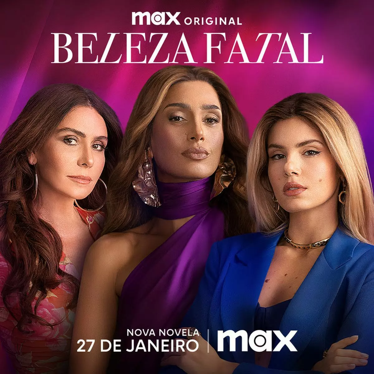 Giovanna Antonelli, Camila Pitanga e Camila Queiroz em Beleza Fatal