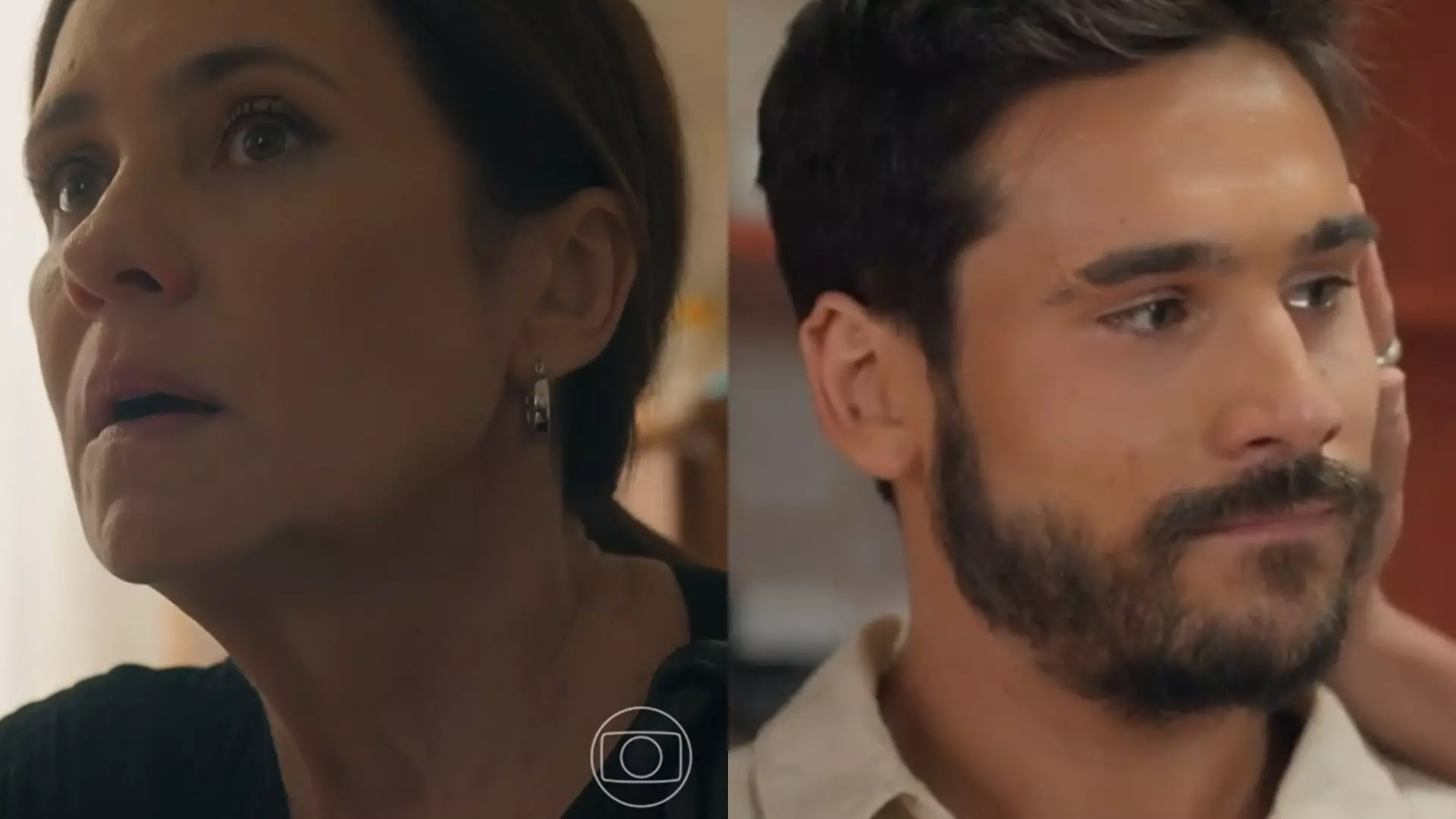Mércia (Adriana Esteves) e Rudá (Nicolas Prattes) de Mania de Você