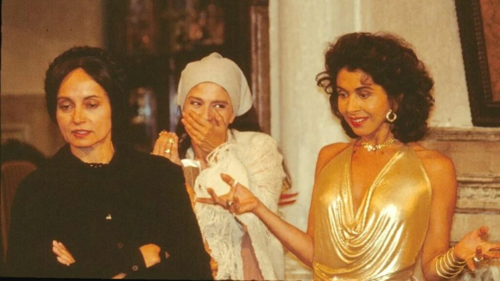 Perpétua (Joana Fomm), Tonha (Yoná Magalhães) e Tieta (Betty Faria) em Tieta