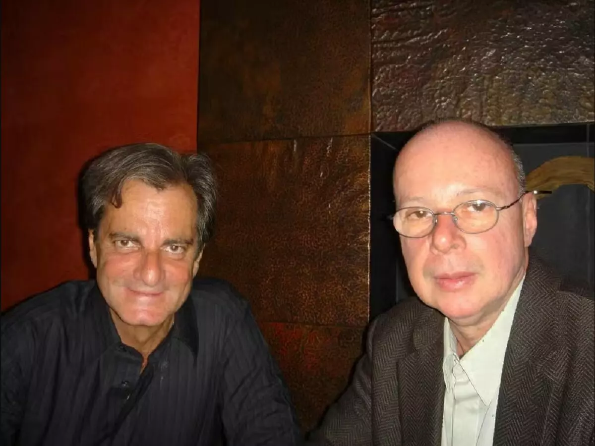 O decorador Edgar Moura Brasil e o escritor Gilberto Braga