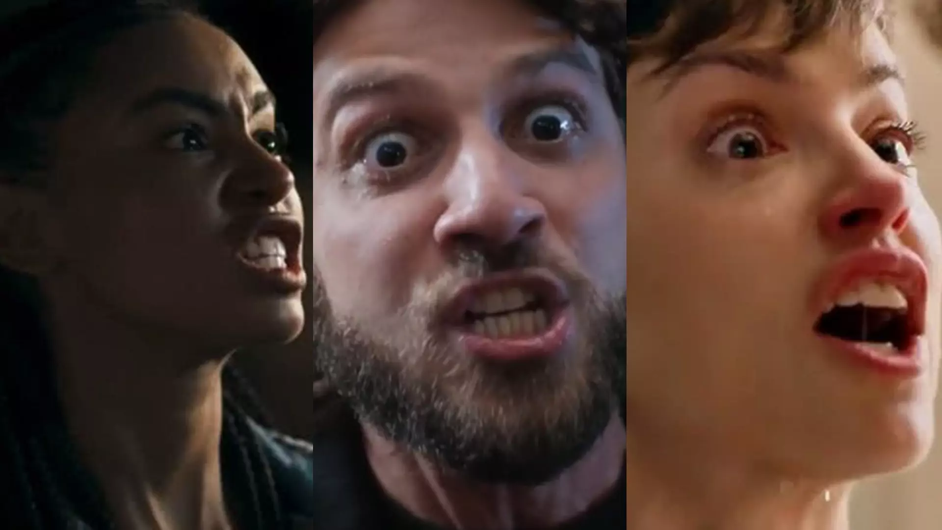 Viola (Gabz), Mavi (Chay Suede) e Luma (Agatha Moreira) de Mania de Você