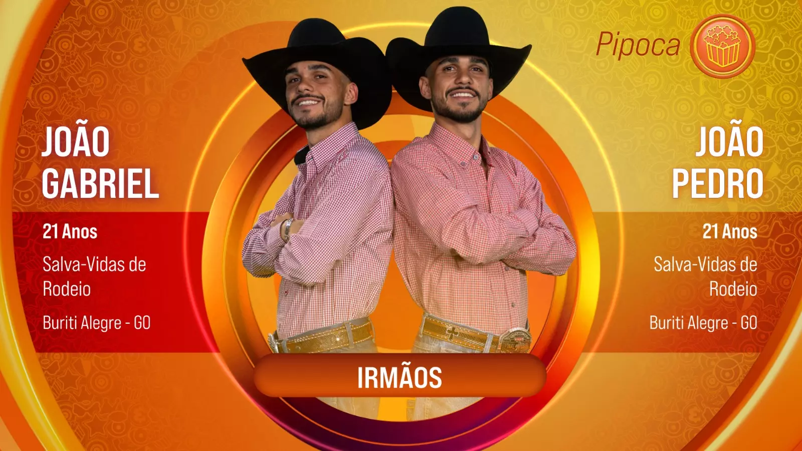 Os irmãos gêmeos João Gabriel e João Pedro, participantes do BBB 25