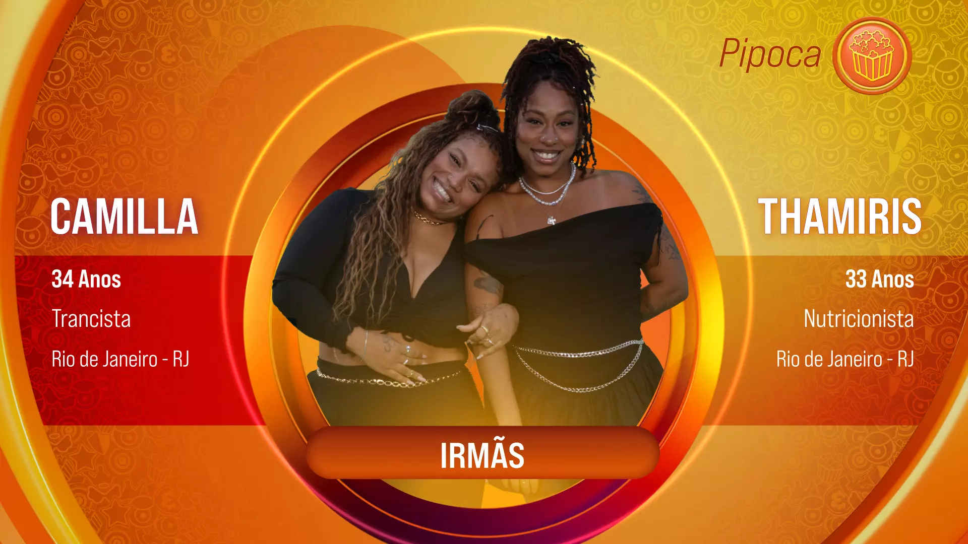 As irmãs Camilla e Thamires, participantes do BBB 25