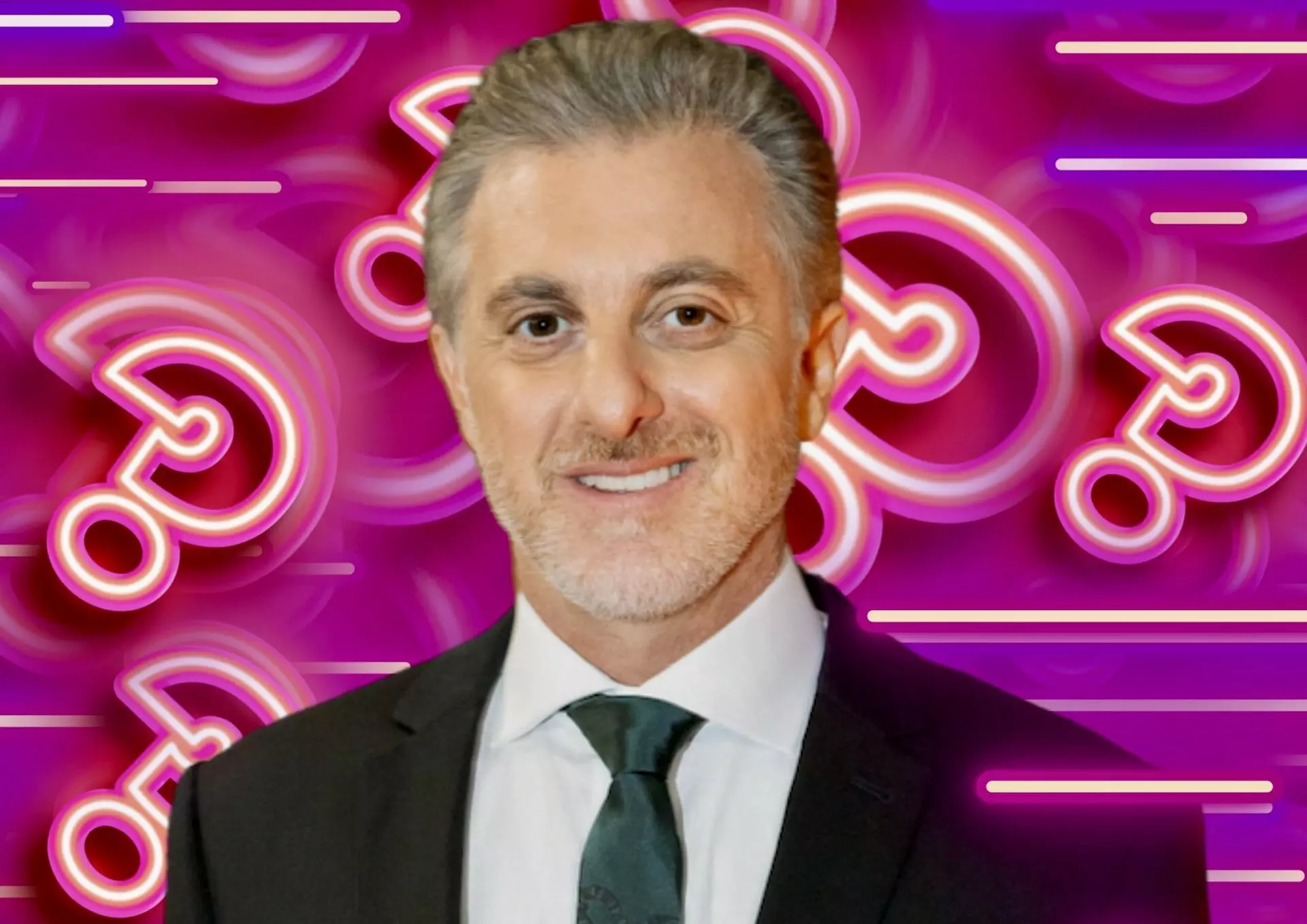 Luciano Huck nos bastidores da TV Globo