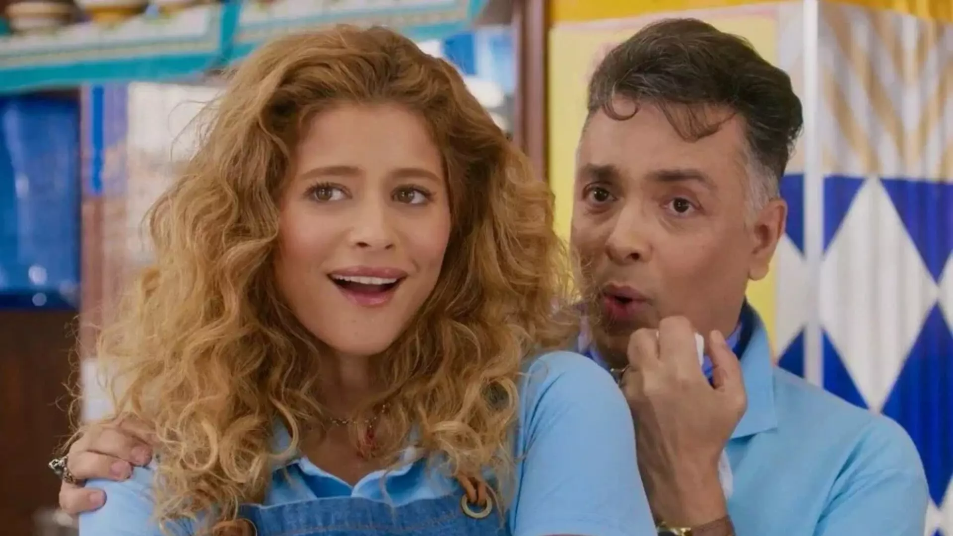 Roxelle (Isadora Cruz) e Gigi (Rodrigo Fagundes)