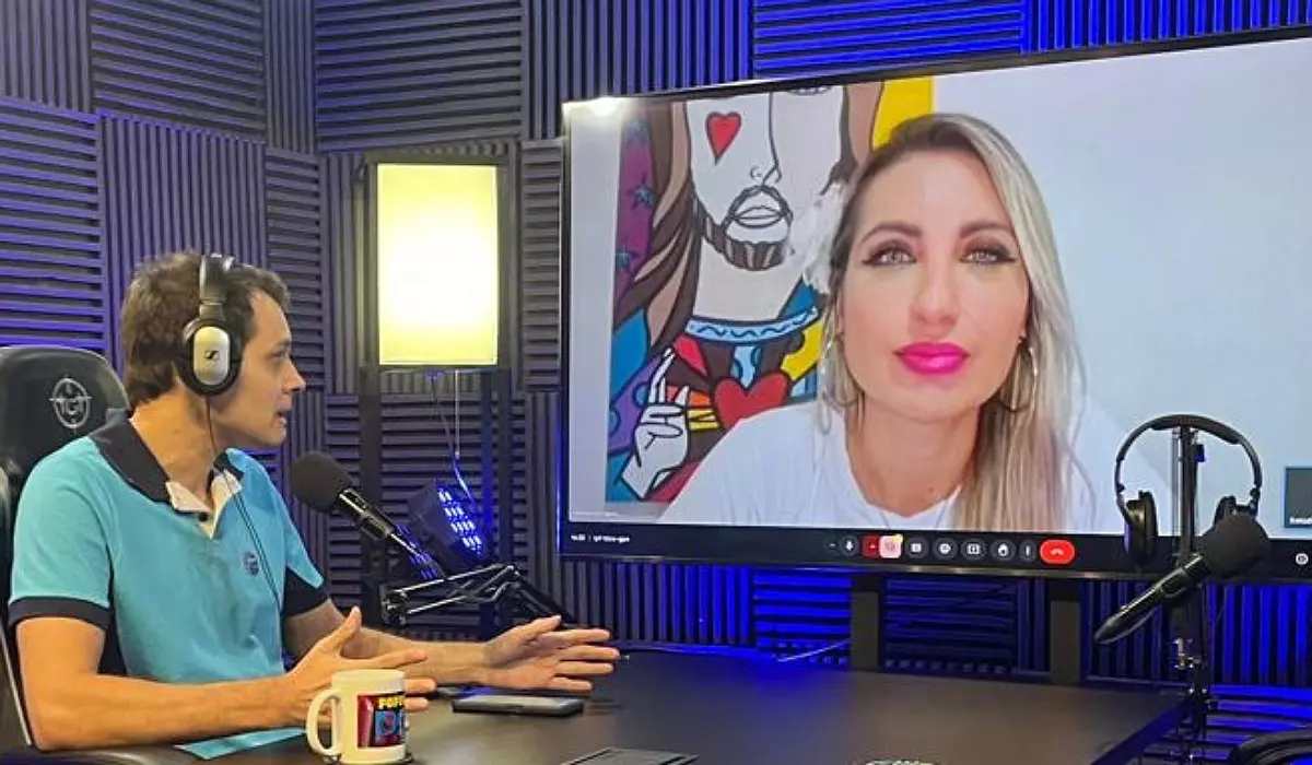 O jornalista Anddreh Ponttez e a Sensitiva Michele Souza