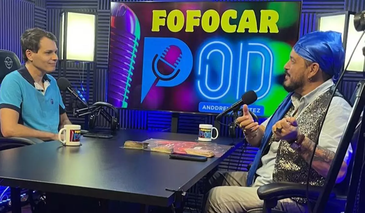 O jornalista Anddreh Ponttez e o paranormal Wagner Dorim
