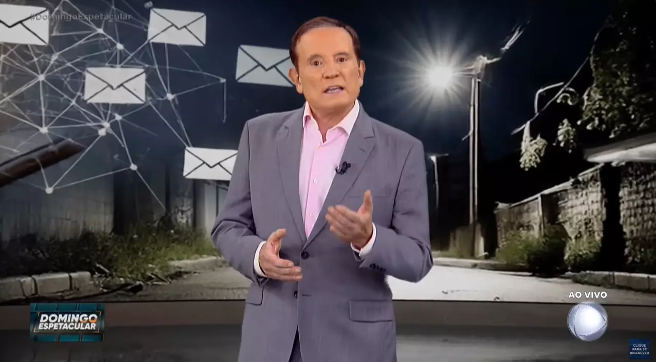 Roberto Cabrini no Domingo Espetacular